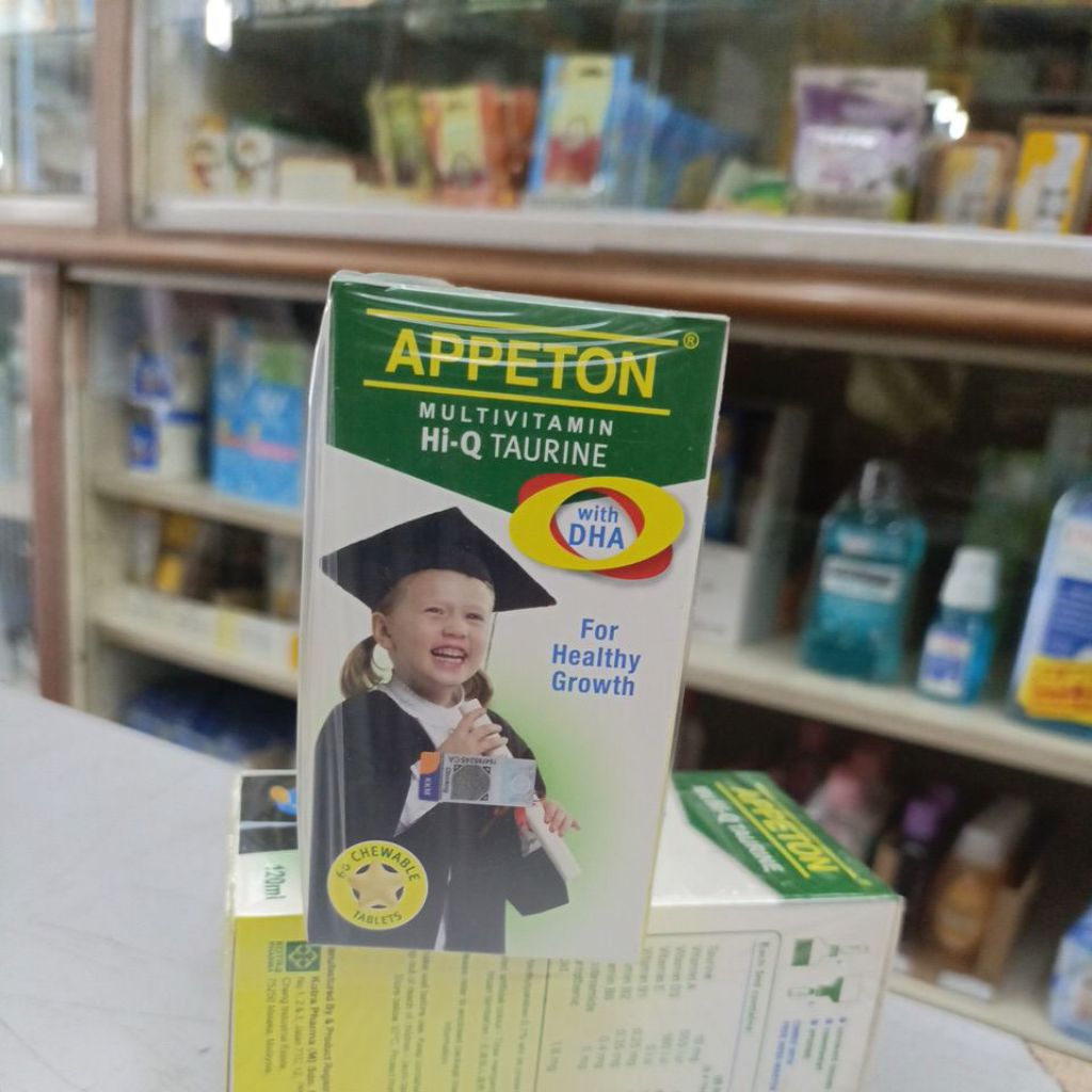APPETON DHA APPETON MULTIVITAMIN HI-Q TAURINE UNTUK PERTUMBUHAN ANAK DAN OTAK ANAK