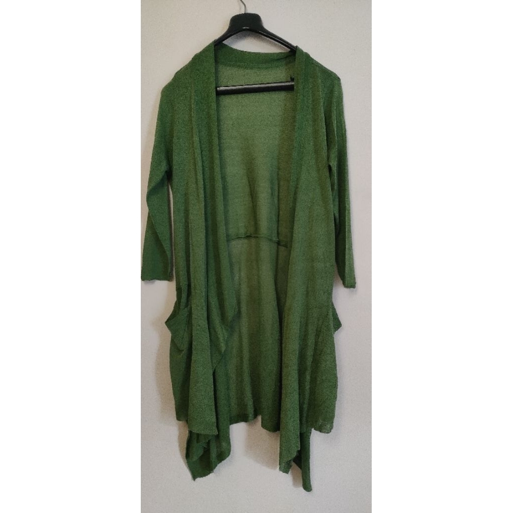 cardigan hijau