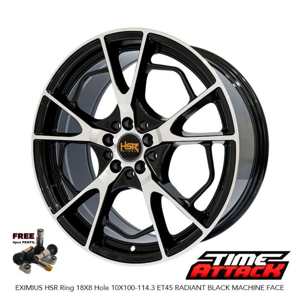 Velg Mobil Xtrail R18 HSR Wheel Eximius Velg HSR Ring 18 Pcd 5X100 / 5X114,3