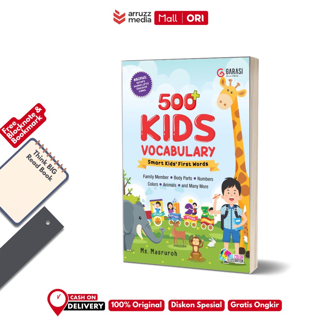 Buku 500+ Kids Vocabulary - Smart Kids; First Words