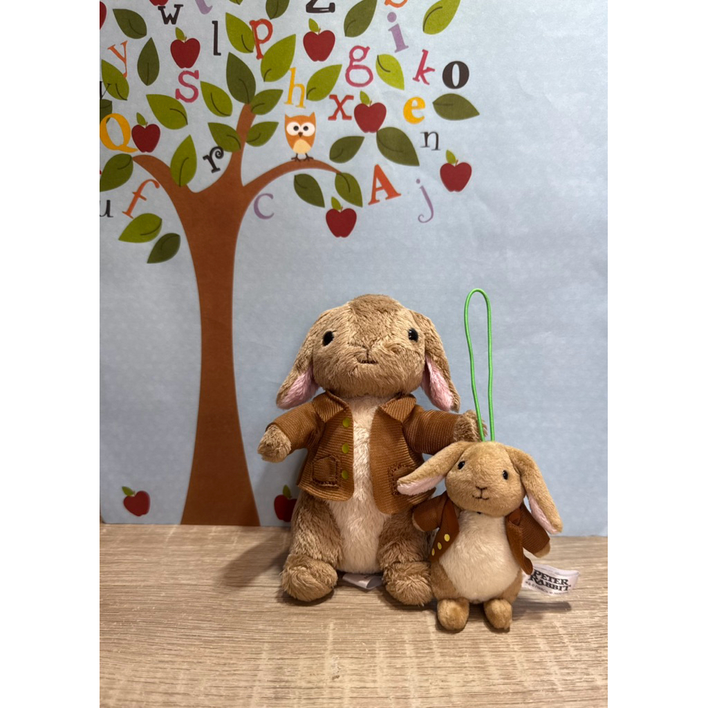 (FURYU) Peter Rabbit Benjamin Big and Mini Size Plush Doll Ganci Gantungan Kunci