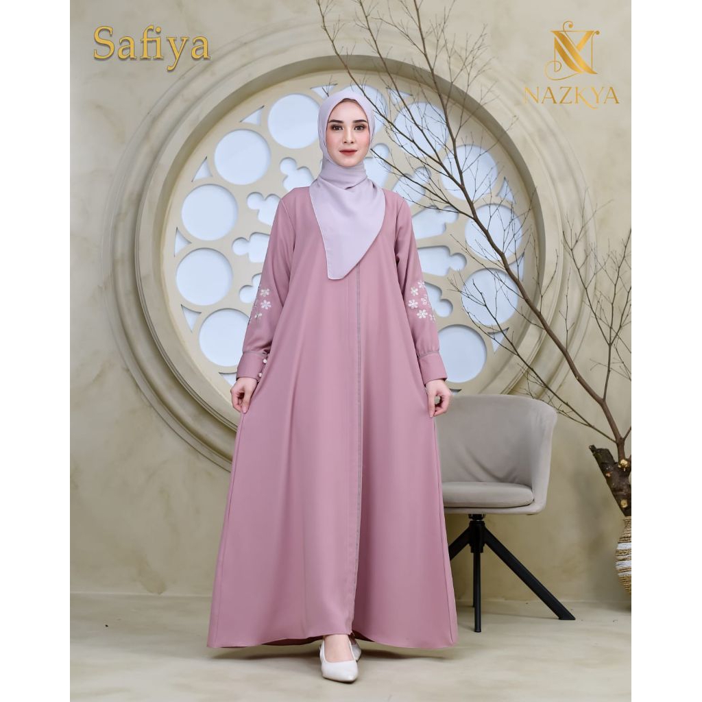 {NAZKYA TERBARU} SYAFIA DRESS PREMIUM ORI NAZKYA/BEST SELLER/GAMIS BORDIR