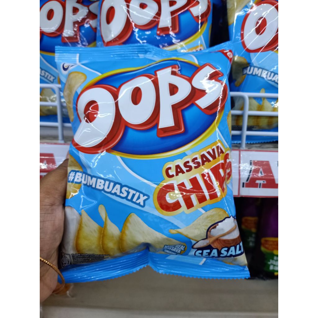 oops snack cassava chip sea salt 60g