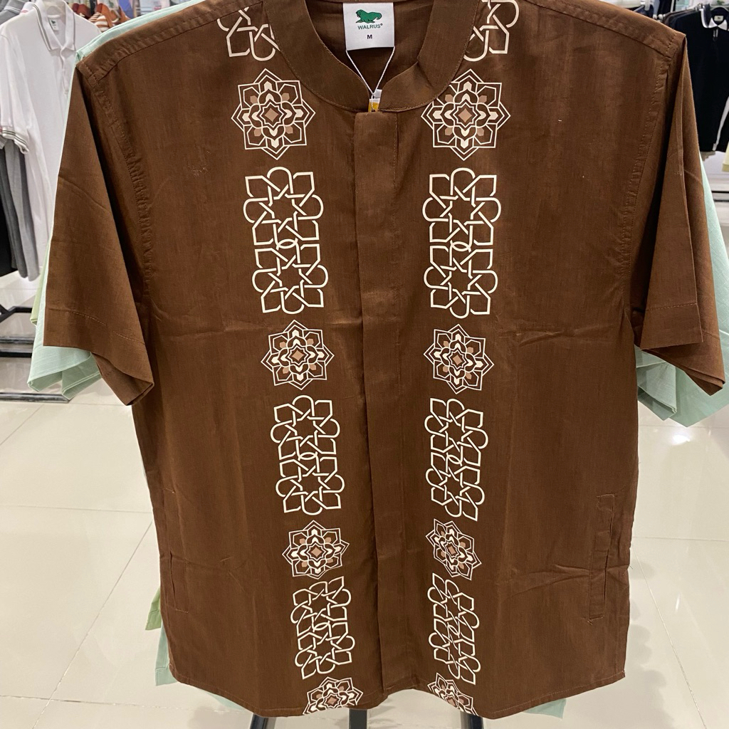 WALRUS BAJU KOKO Lengan pendek pria
