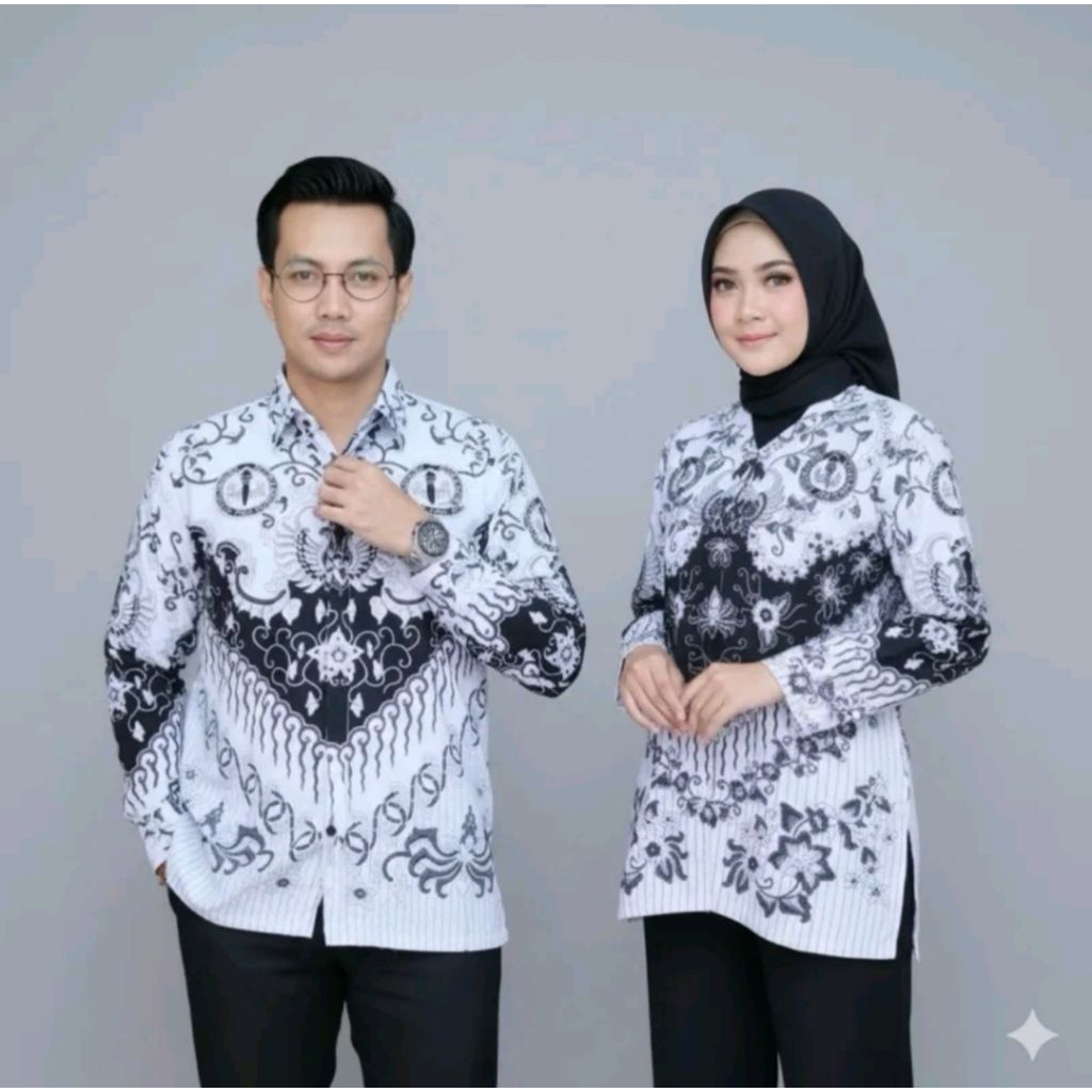 Baju Seragam PGRI Pria Dan Wanita Lengan Panjang dengan Furing Adem