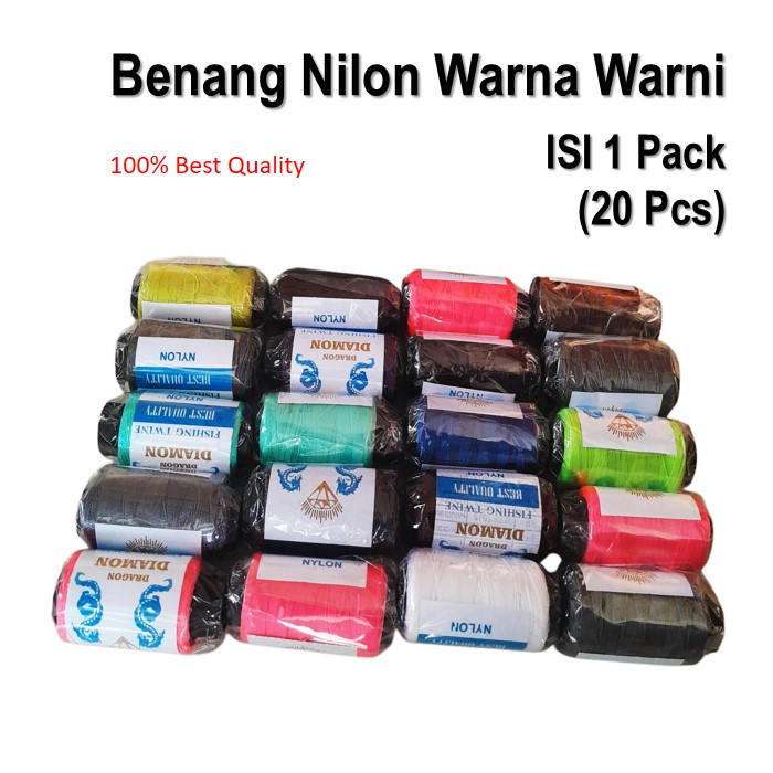 Benang Nilon Serbaguna 20 Pcs - Kuat Untuk Menjahit Dan Membuat Layangan
