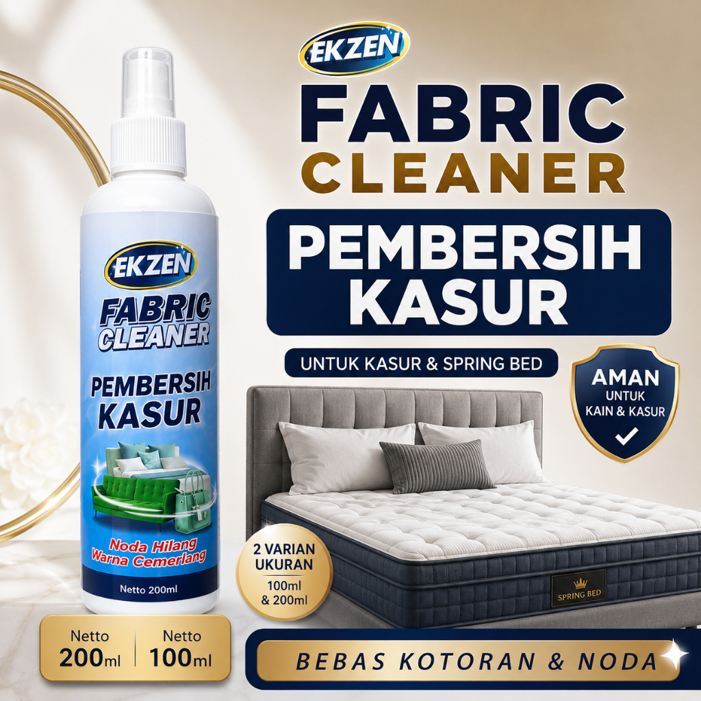 Pembersih Noda Kasur Tanpa Bilas Ekzen Fabric Cleaner Bed Springbed Cleaner