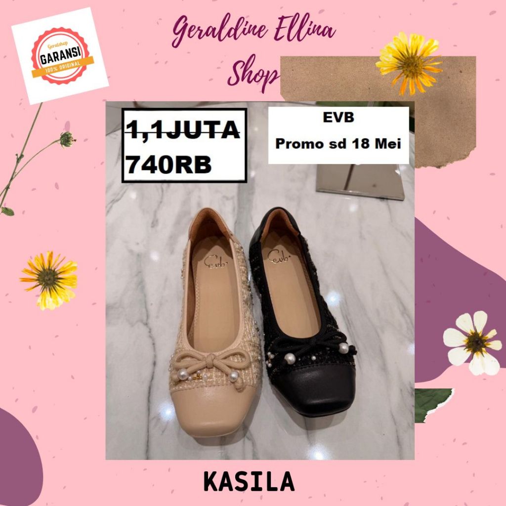 SEPATU EVB KASILA SERIES FLAT SHOES ORIGINAL