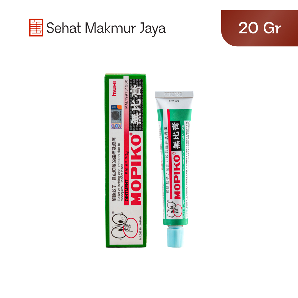 Salep Gatal Mopiko Ointment 20g - Salep Gigitan Nyamuk Gatal Kulit Iritasi
