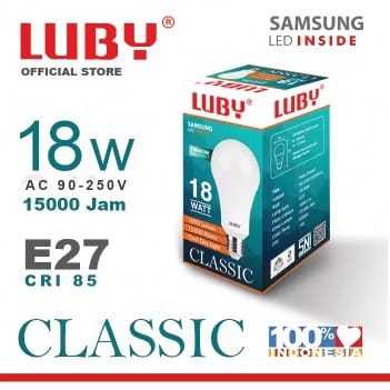Lampu LED LUBY Classic Cahaya Putih 18W