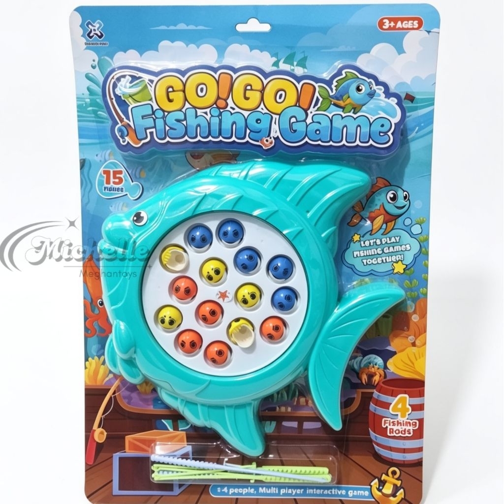 Gogo Fishing Game Mainan Anak Fishing Game Electric Mainan Edukasi Fishing