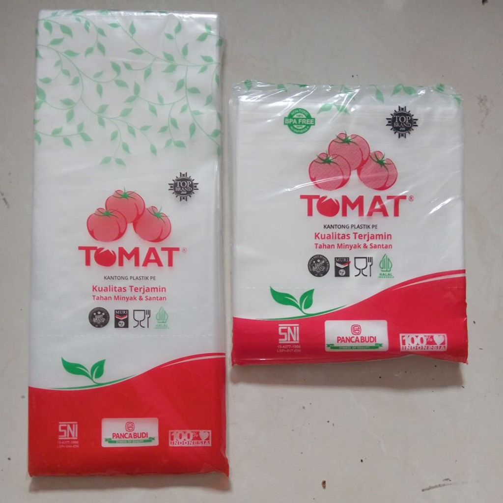 PLASTIK ES TOMAT ukuran 13X30 / 10X25