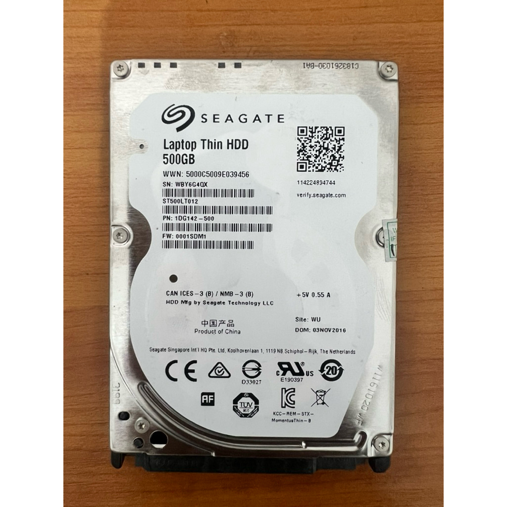 hardisk Laptop Slim 500GB sentinel 100%