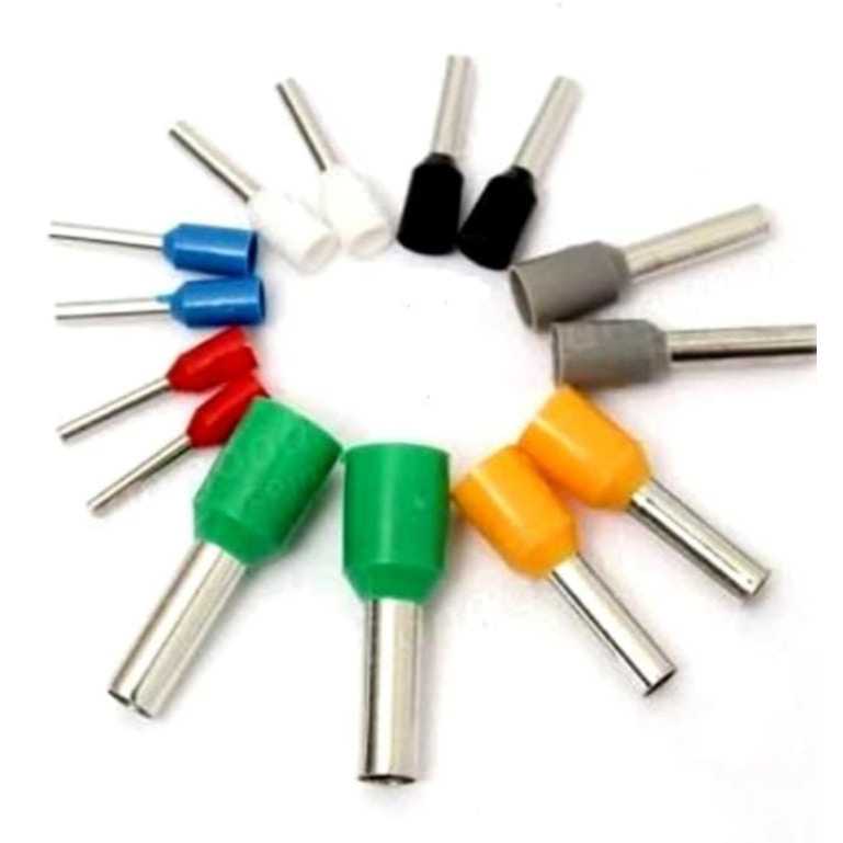 Kabel Skun Ferrules Tutup Botol ukuran 2,5mm Singel E2508 dan Twin TE2510 Scun Cable Insulated Cord 