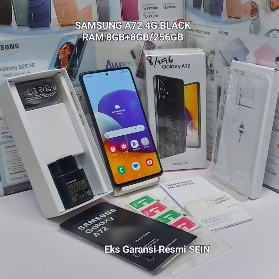 Samsung A72 128GB 256GB Second Fullset Mulus Garansi Resmi SEIN