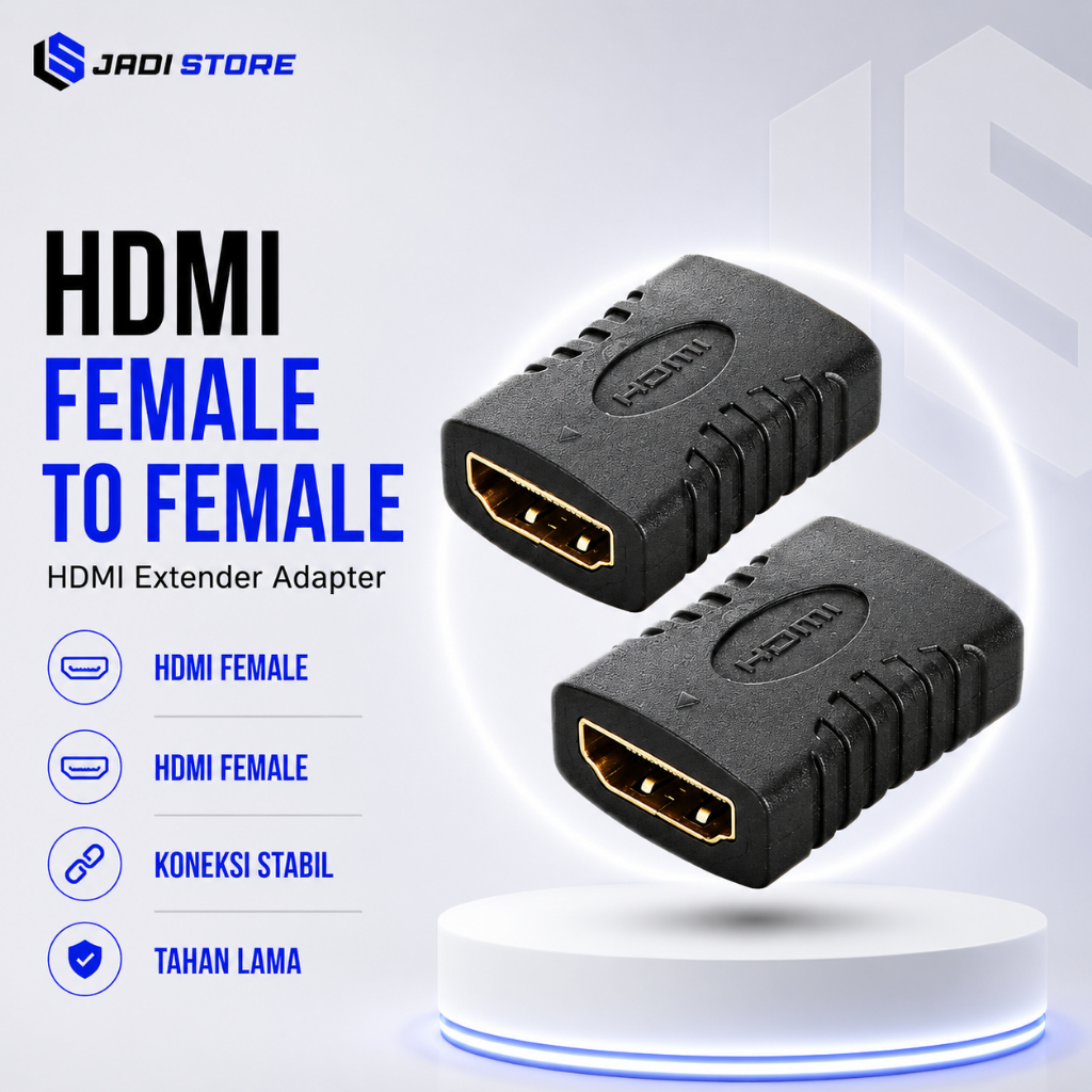 HDMI Extender Gender HDMI Female to Female / Konektor HDMI HDMI Female to Female Kabel Perpanjangan 