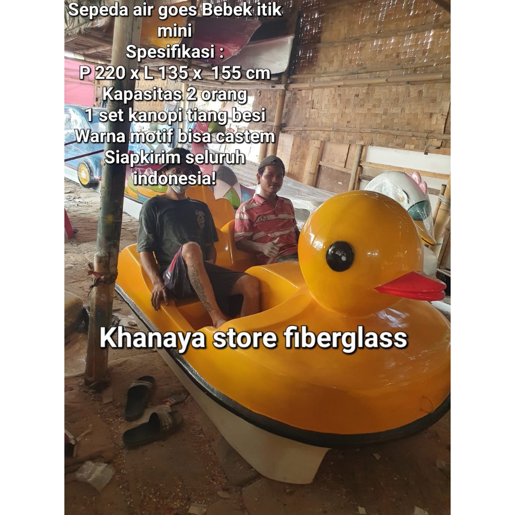 Sepeda air goes bebek itik mini/Perahu bebekkan itik mini/perahu wisata bebekkan termurah