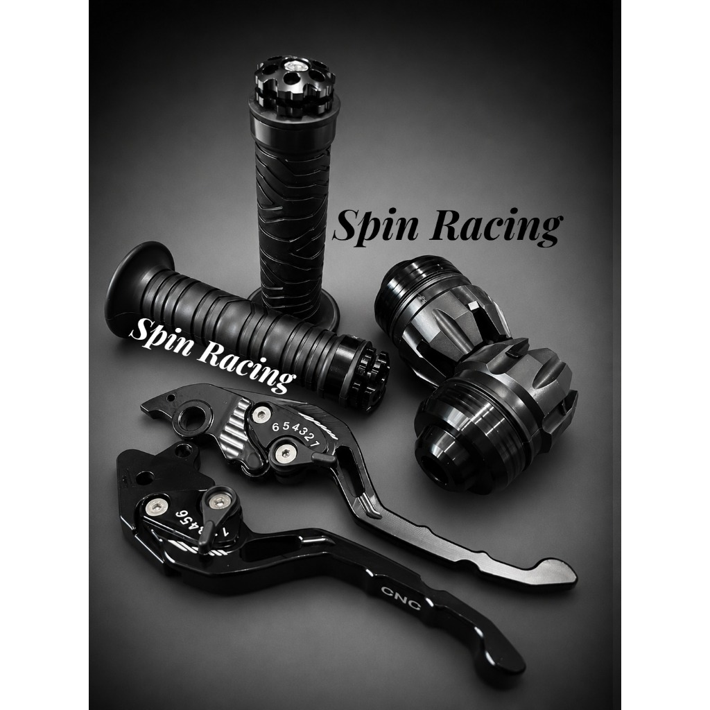 Paket Handgrip Jalu Ring Cnc + Handle Rem Stelan Variasi + Jalu AS Roda Bisa buat semua motor Unvier