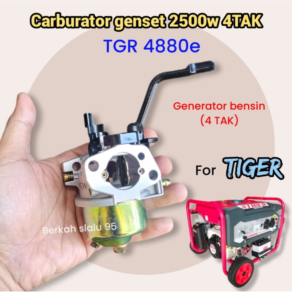 Carburator genset TGR 4880E 2500 Watt 4 TAK karburator generator listrik 2500w