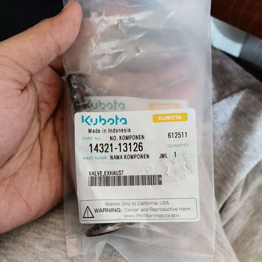 Klep Kubota RD 85 EX Ori