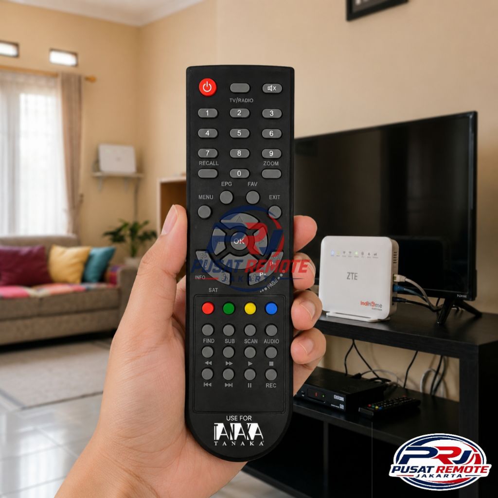Remot Remote Receiver Parabola Tanaka Nusantara TN-01 4K HD / Transvision Nusantara HD KU / C Band