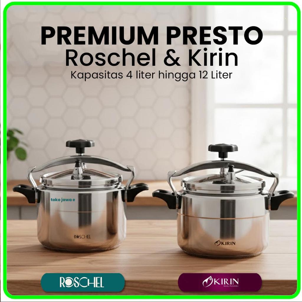 KIRIN KPC-080 / ROSCHEL PRESSURE COOKER KIRIN Presto 8 Liter