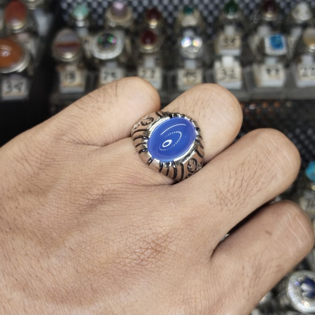 Batu cincin pria blue spirtus
