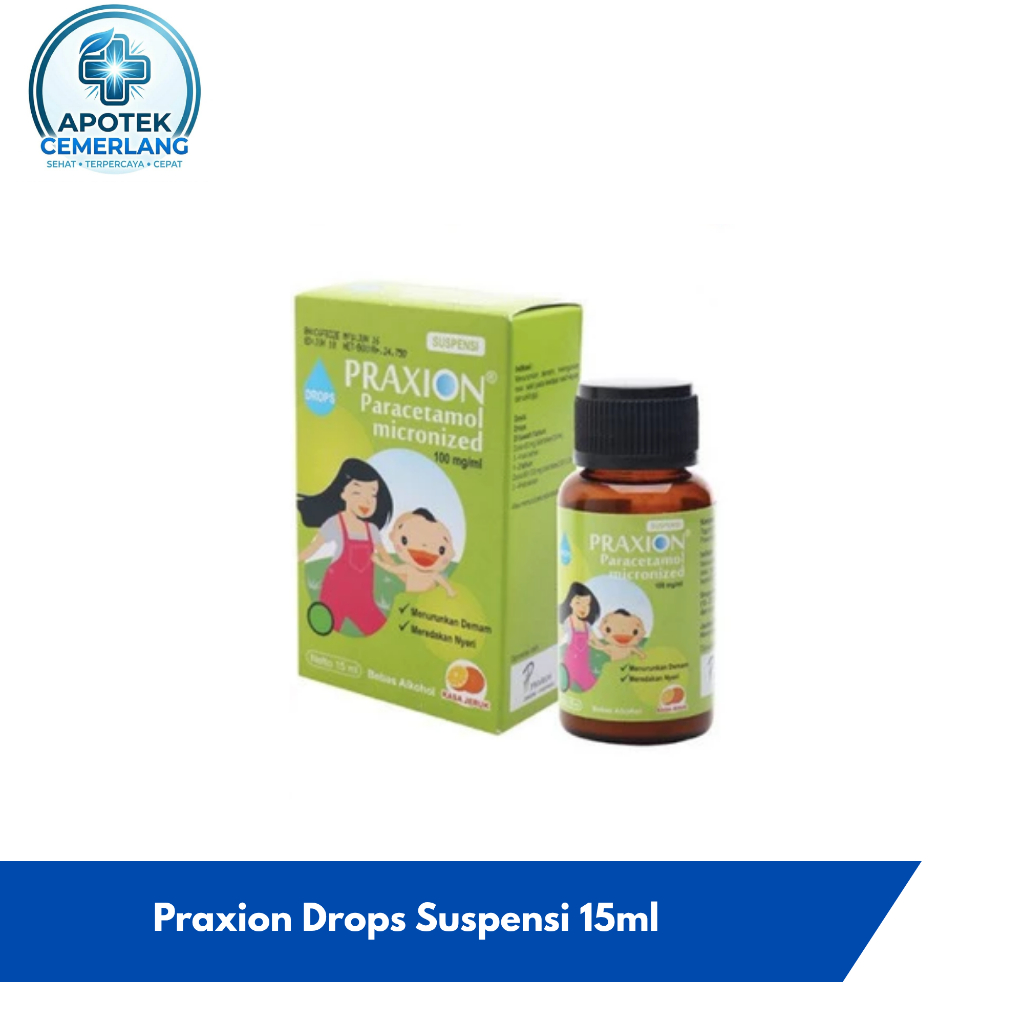 Praxion Drops 15 ML - Paracetamol Penurun Demam Anak