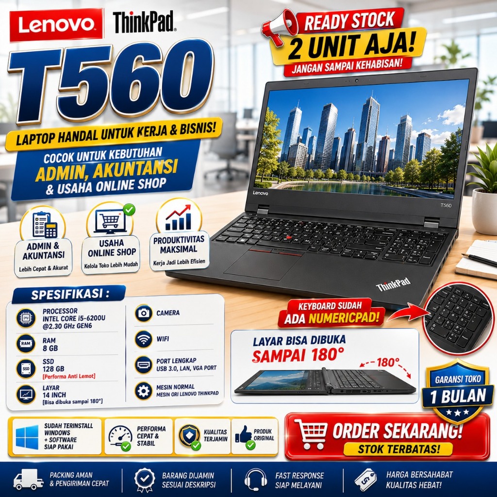 Lenovo Thinkpad T560 Core i5 Ada Numericpad Keyboard