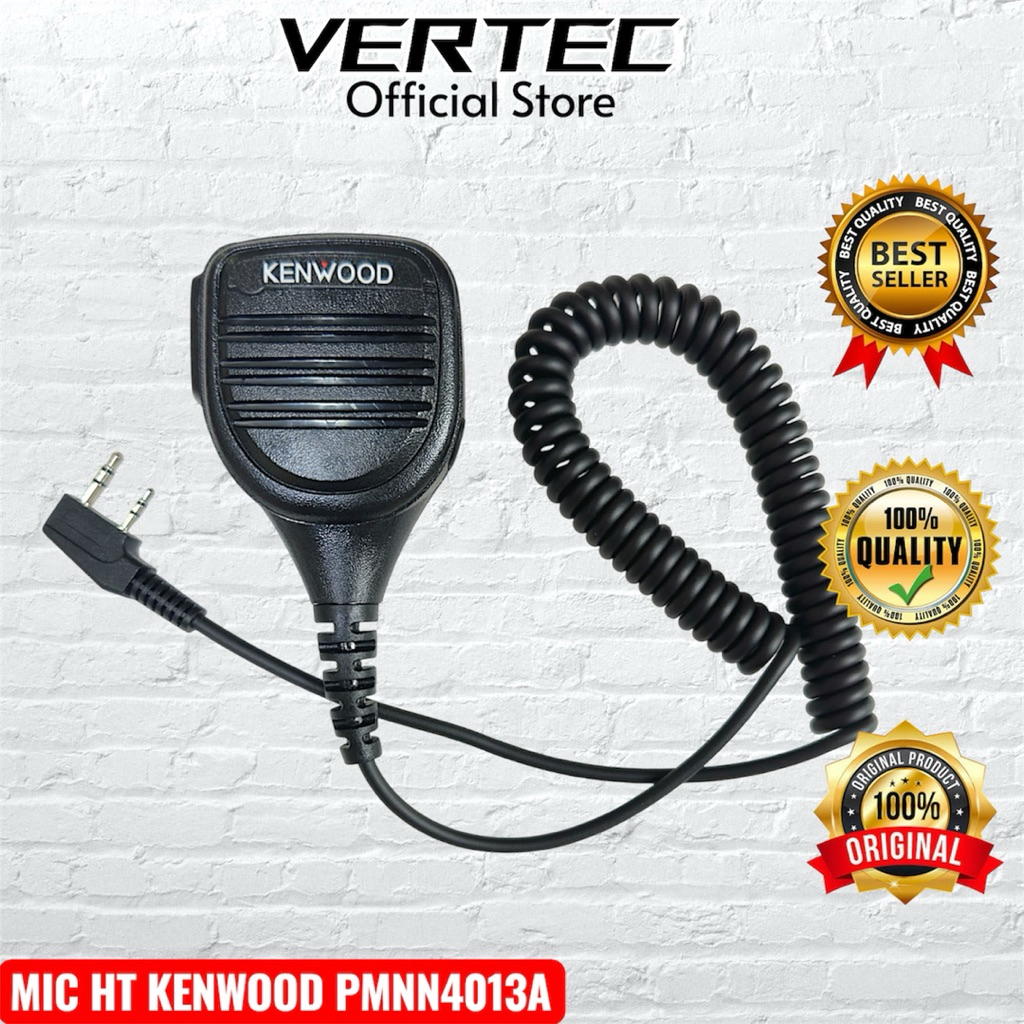 Mic HT Kenwood China PTT Extramic Original Asli Compatible Baofeng UV5R UV82 Vertec UV VT 5R 82 BF-8
