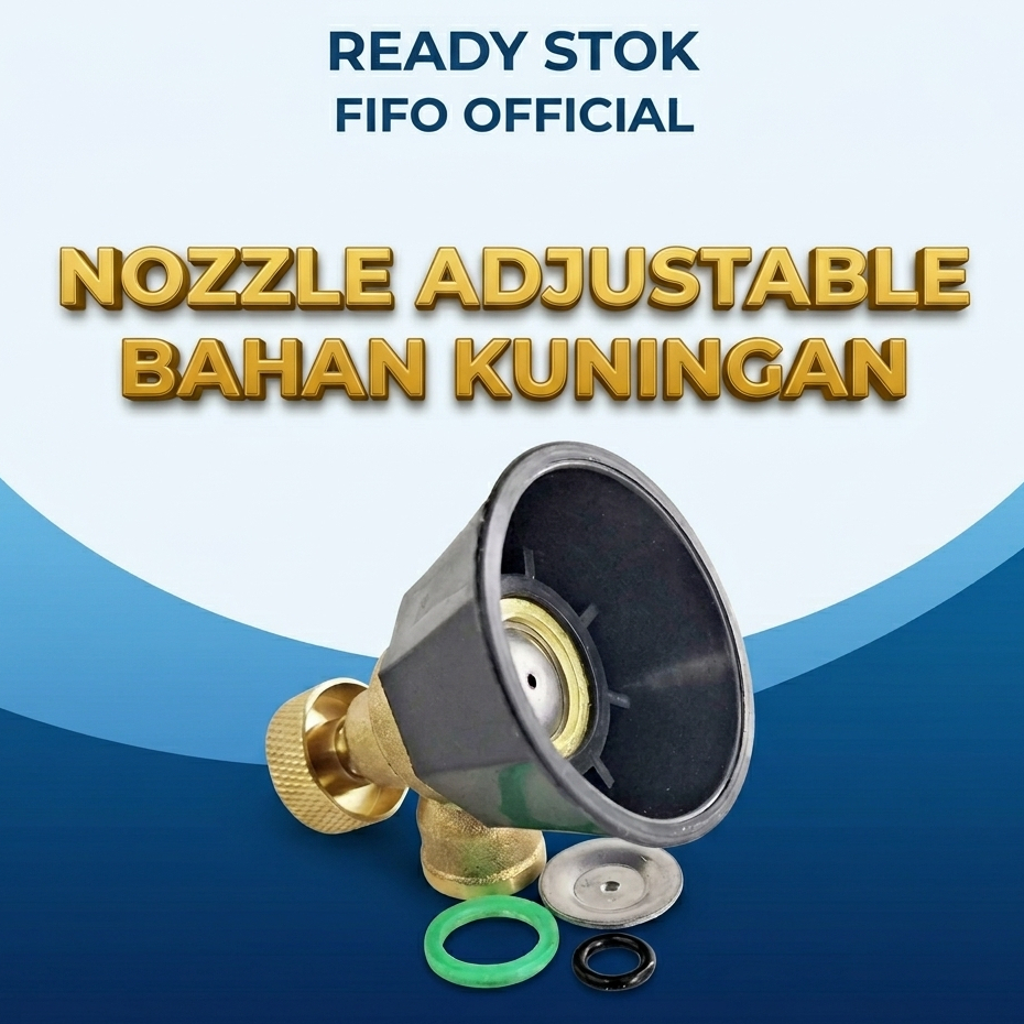 [ADJUSTABLE KUNINGAN] NOZZLE SPUYER ADJUSTABLE KUNINGAN/ Nozzle / Spuyer NOZZLE KUNINGAN