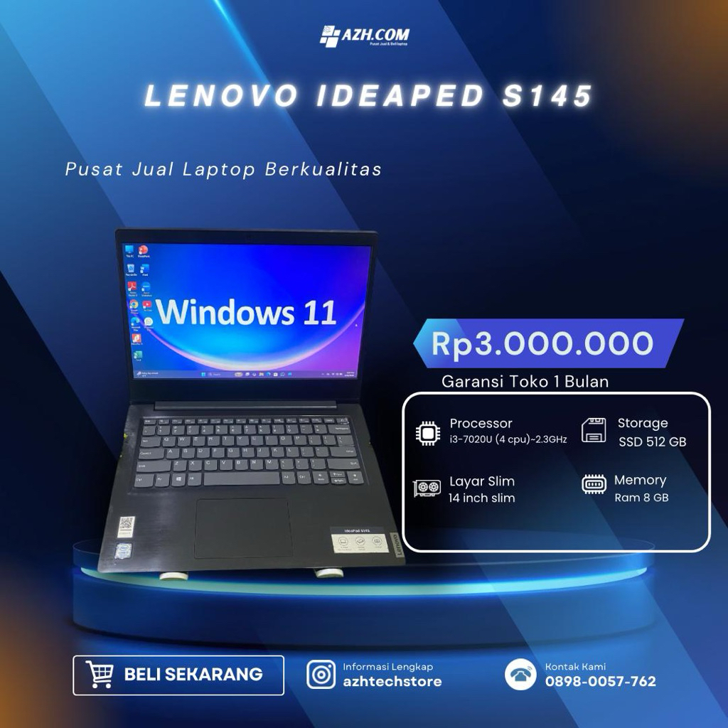 Azhtechstore - LENOVO IDEAPAD S145