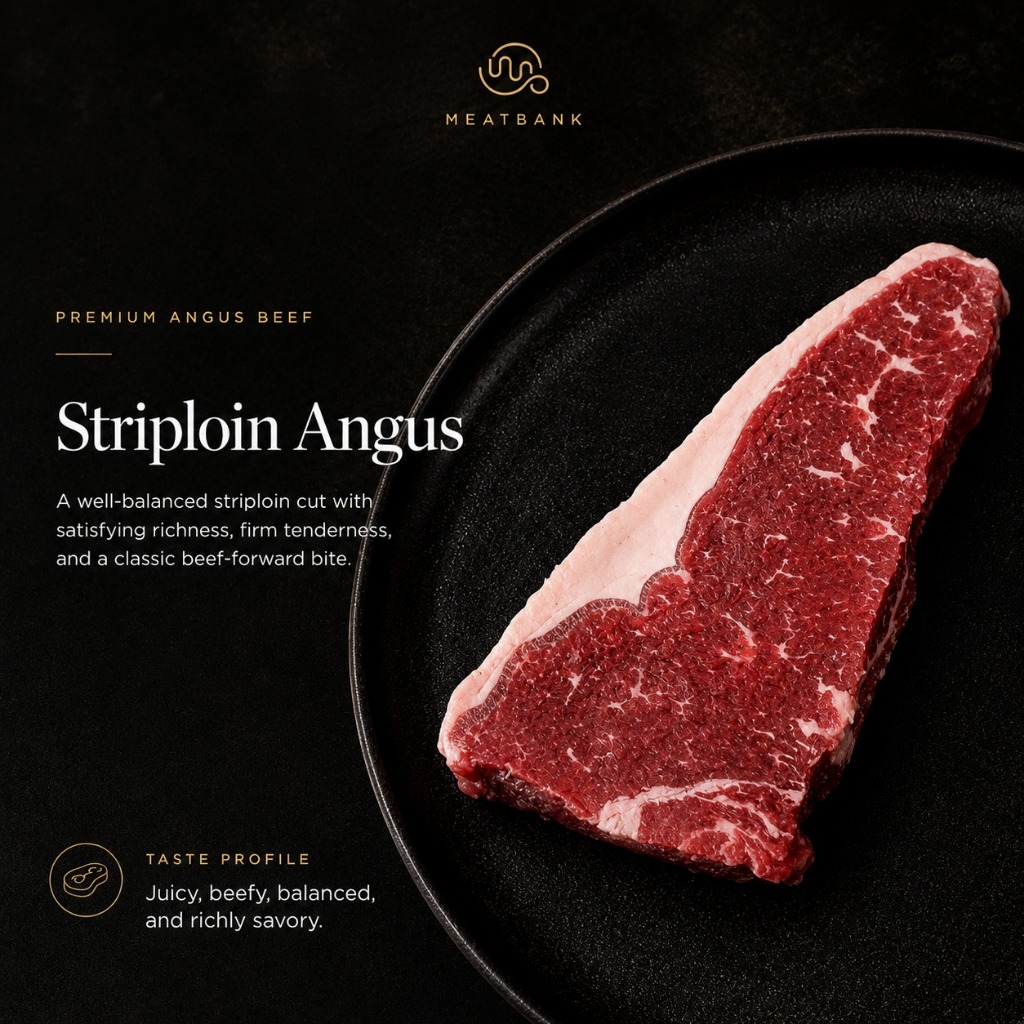ANGUS SIRLOIN Daging Sapi Beef Steak Marbling Striploin Aus