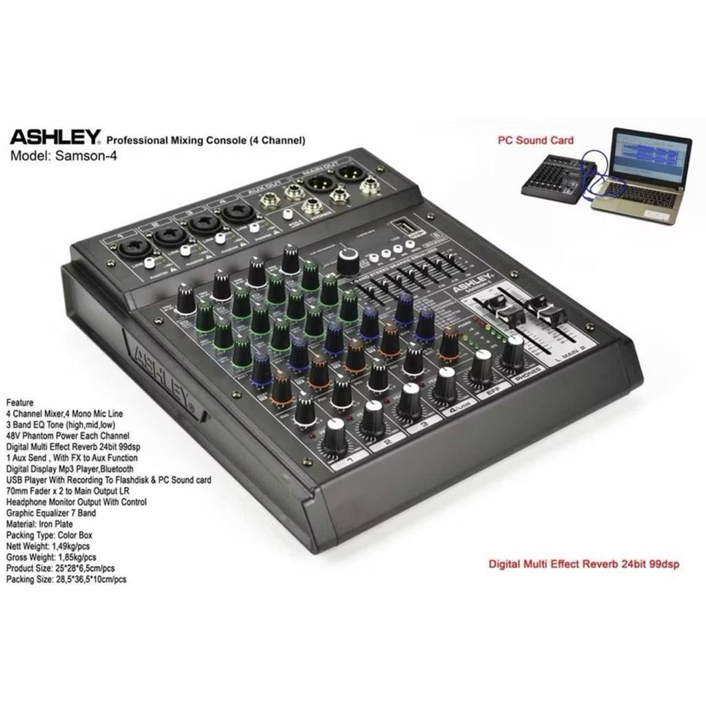 Mixer ashley samson 4 channel original samson4