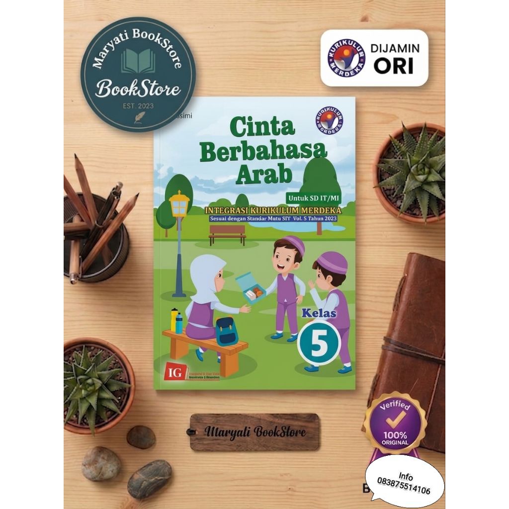 Cinta Berbahasa Arab - Buku Bahasa Arab - Buku Cinta Berbahasa Arab Untuk SD MI/IT Kelas 5 Kurikulum