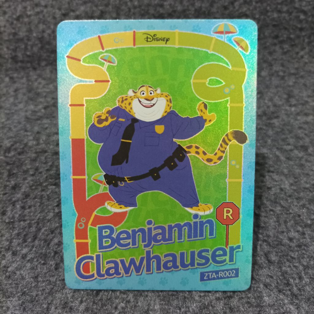 Disney zootopia 2 trading card benjamin clawhauser ZTA R002 cool-vita card