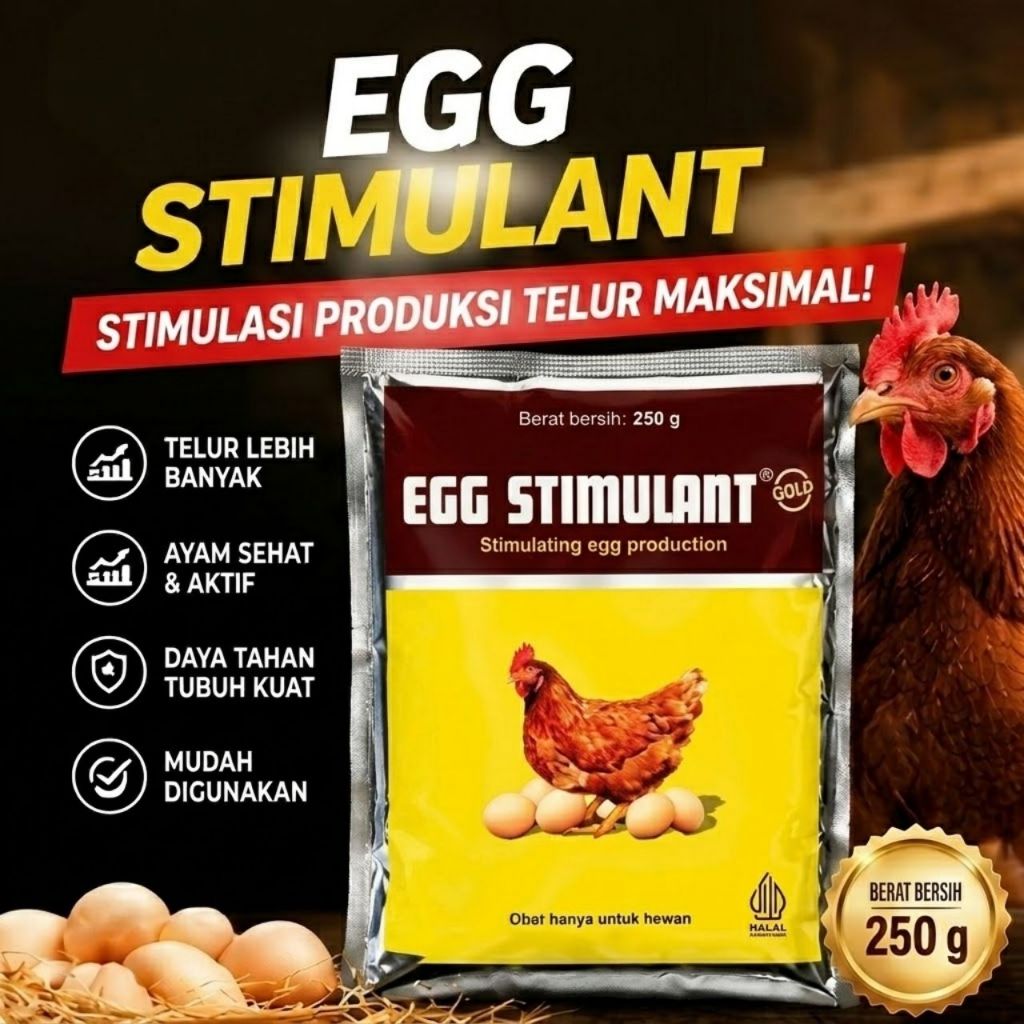 Egg Stimulant 250gr Pakan Ayam Petelur Vitamin Ayam Petelur Vitamin B Complex Kalsium Ayam Petelur u