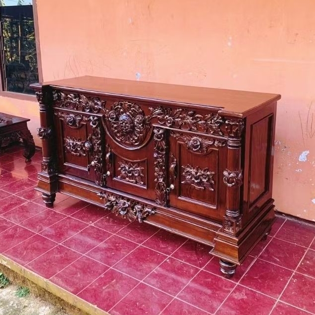 Bufet ukir kayu jati