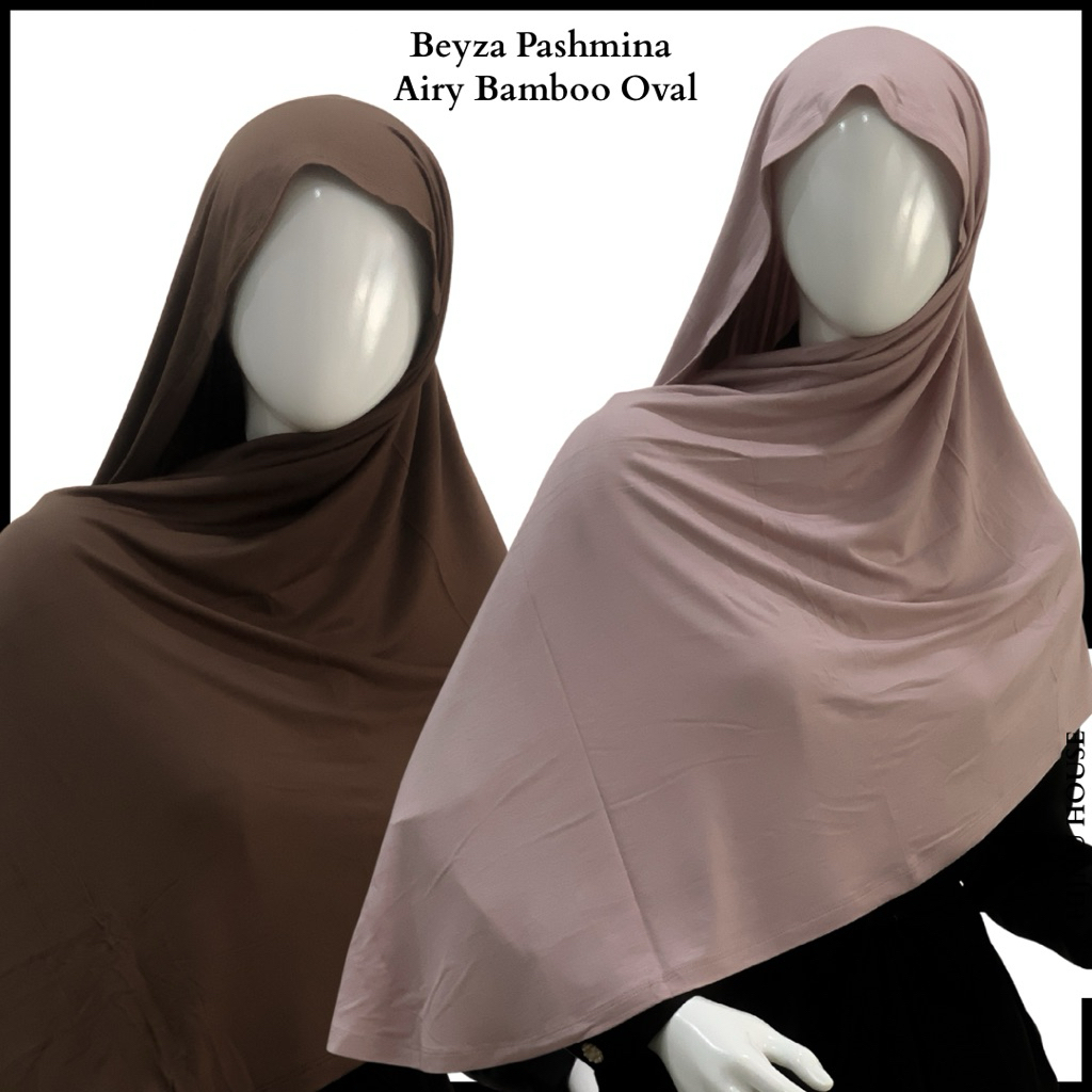 Hijmu House Pashmina Rayon Airy Bamboo Oval Beyza Scarf