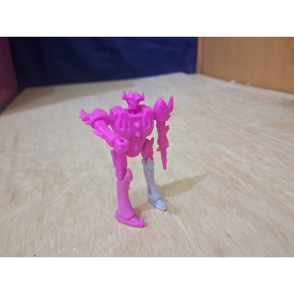 Robot Lotte Seri Flash Hornet Pink Action Figure Artikulasi Hadiah Permen Jadul Tazos Hadiah Chiki S