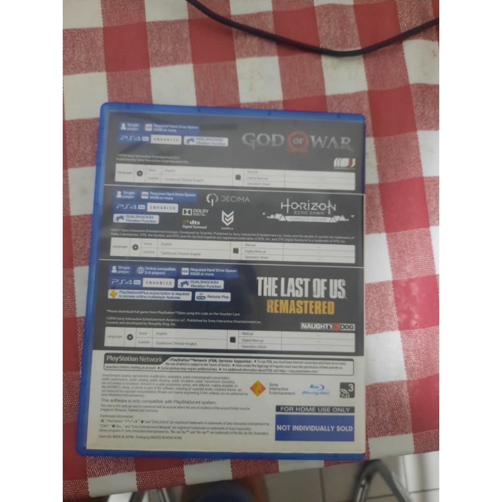 PS4 Mega Pack Bekas Original - God of War 2018 + The Last of Us Remastered - 2 Disc Fisik + Box Leng