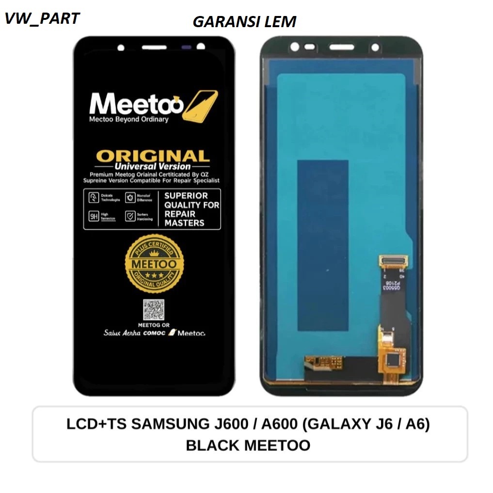 MEETOO LCD TS SAMSUNG J6 2016 / J600 / A6 / A600