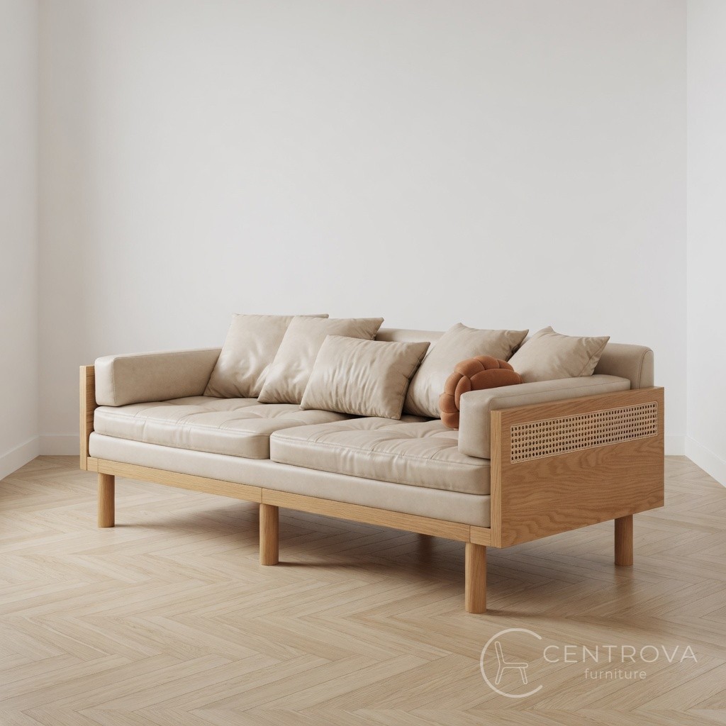 SOFA BED JATI ROTAN | SOFA BED RETRO SCANDAVIAN | CENTROVA FURNITURE