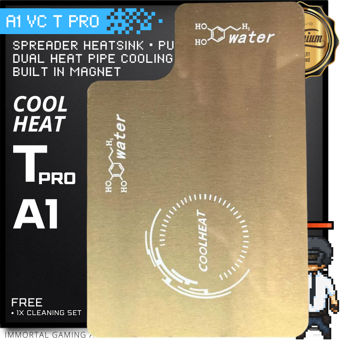 [IM] A1 T PRO VC Cool Heat Dual Heat Pipe Heatsink Spreader Copper Aluminium Pad for Fan Cooler Pend