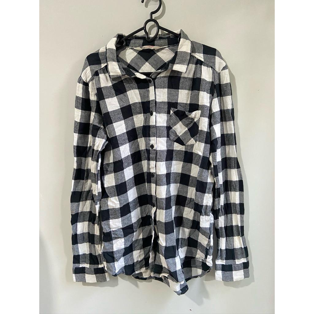 HNM - flannel kemeja kotak anak unisex
