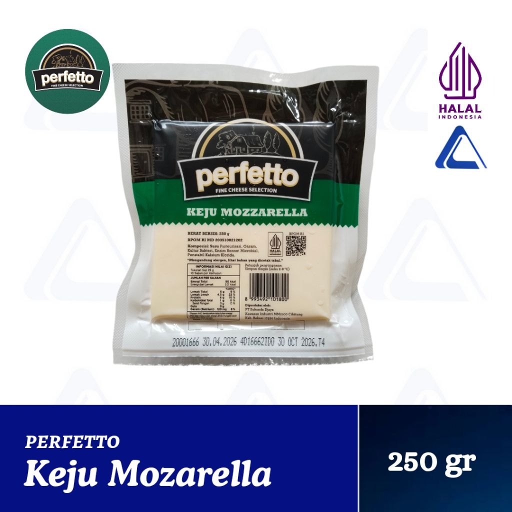Keju Mozarella Perfetto  Asli,, 250g