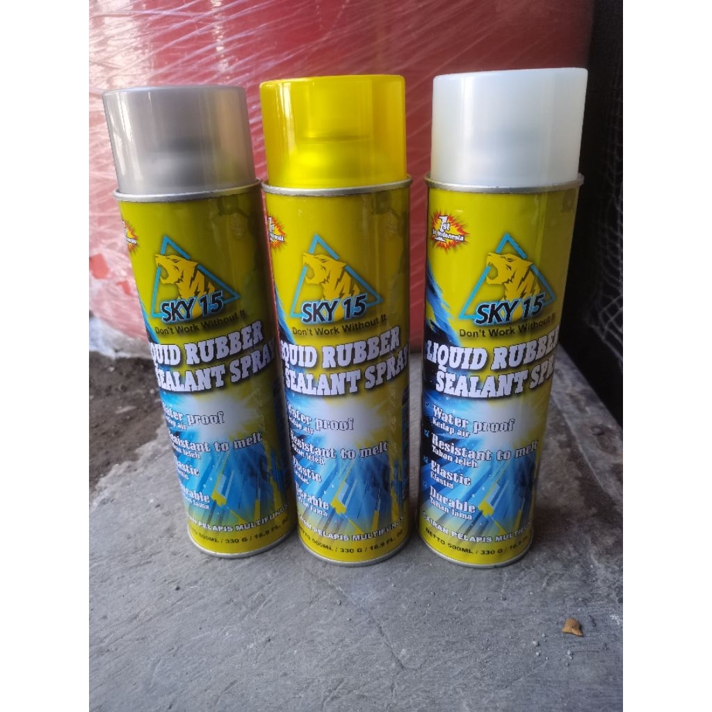 Rubber liquid sealant spray / waterproofing spray sky 15