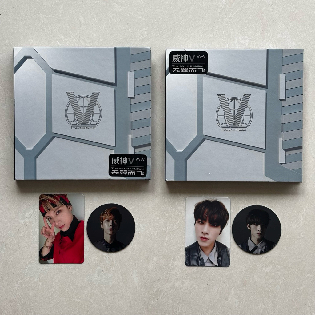 [READY FULL COMPLETE SET UNSEALED] WayV 1st Mini Album Take Off (Photocard Circle Card Ten, Xiaojun)