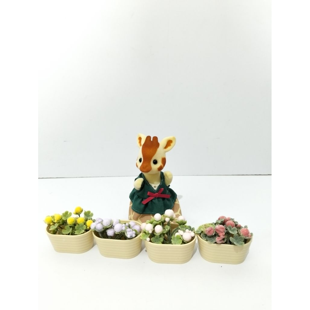 miniatur keranjang bunga for dollhouse / sylvanian / diorama / hiasan unik harga satuan