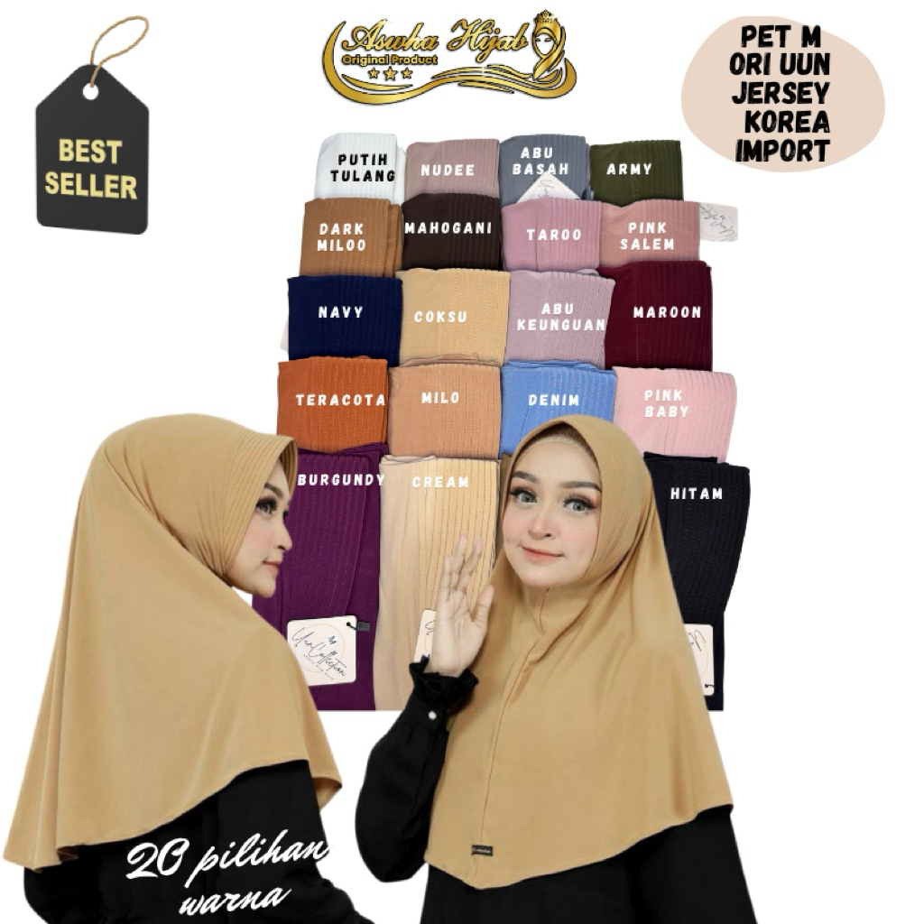 BERGO UUN PET M / JERSEY KOREA IMPOR /SIZE M QUALITAS PREMIUM {COD}